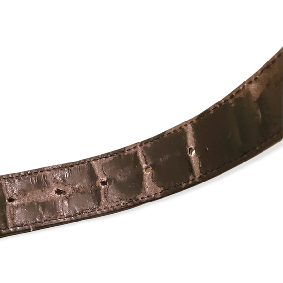 Greg Norman Mens Elba Geometric Black and Cream Belt 36" - Picture 5 of 11